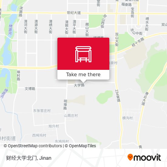 财经大学北门 map