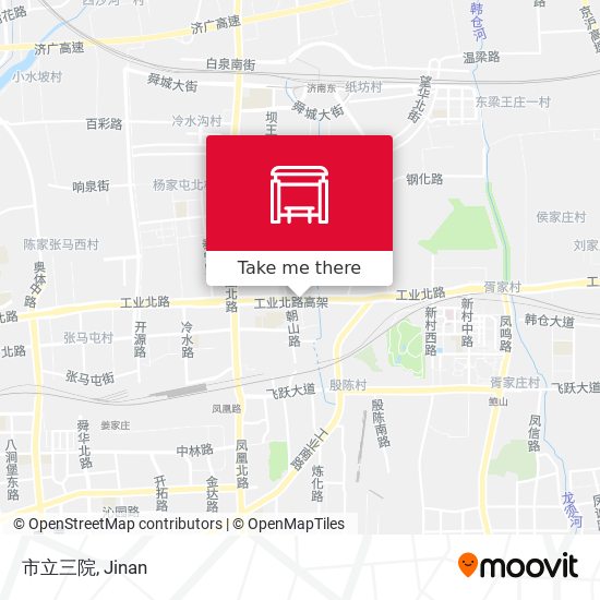 市立三院 map