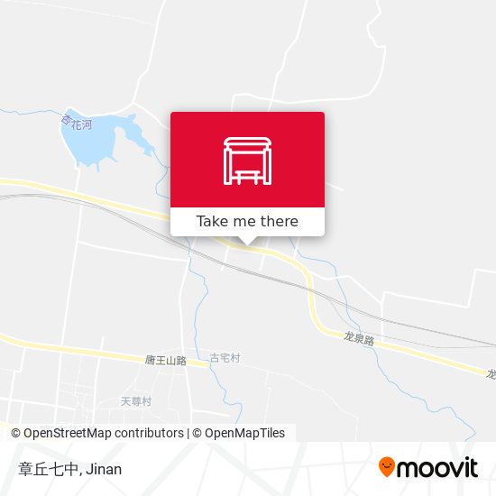 章丘七中 map
