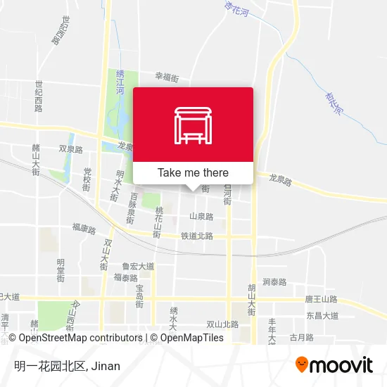 明一花园北区 map