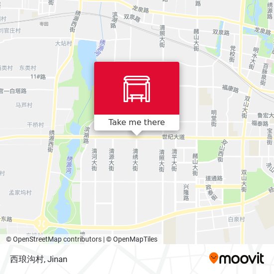 西琅沟村 map