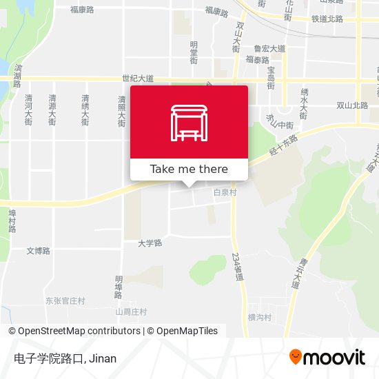 电子学院路口 map