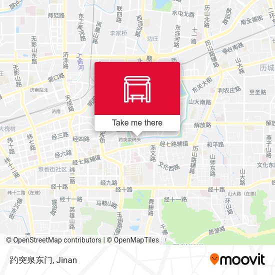 趵突泉东门 map