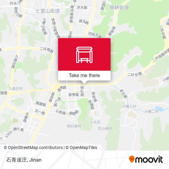 石青崖庄 map