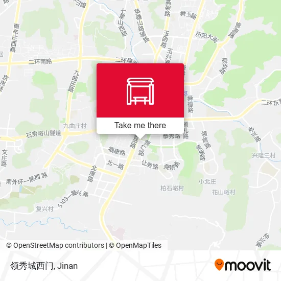 领秀城西门 map
