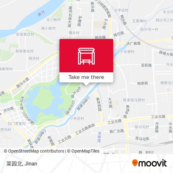 菜园北 map