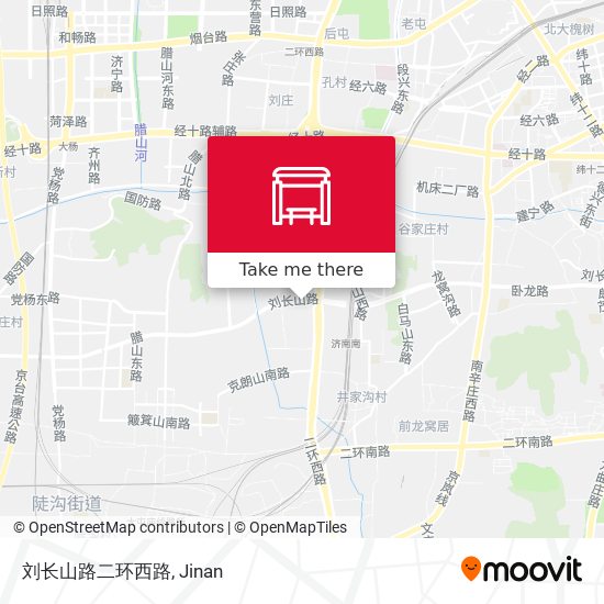 刘长山路二环西路 map