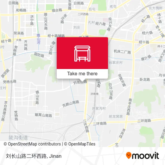 刘长山路二环西路 map