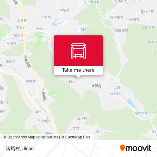 涝峪村 map