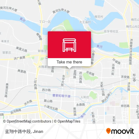蓝翔中路中段 map