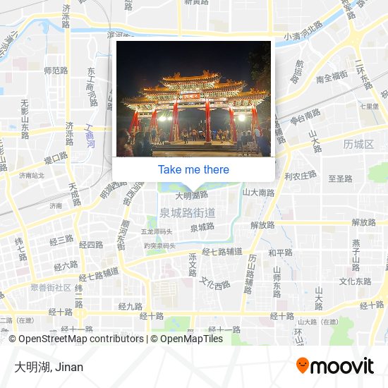 大明湖 map