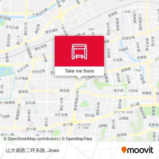 山大南路二环东路 map