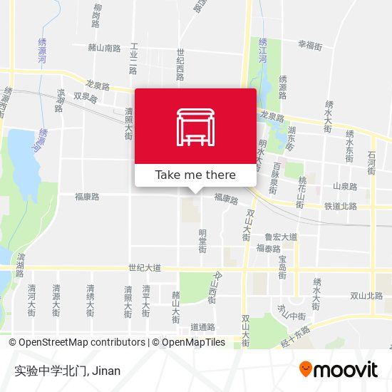 实验中学北门 map