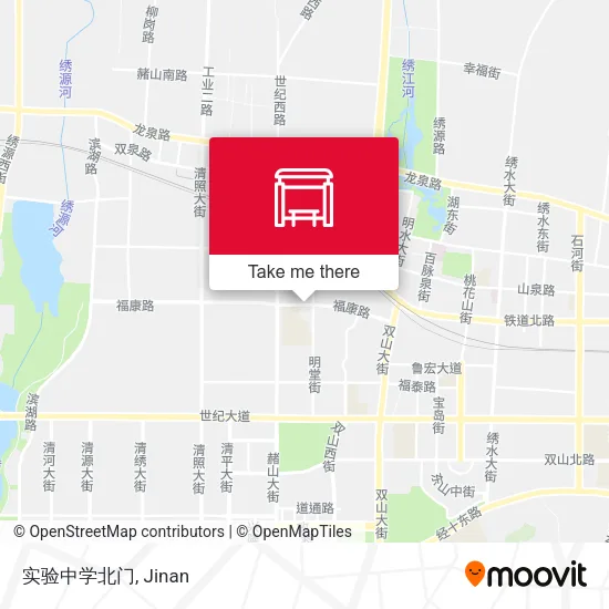 实验中学北门 map