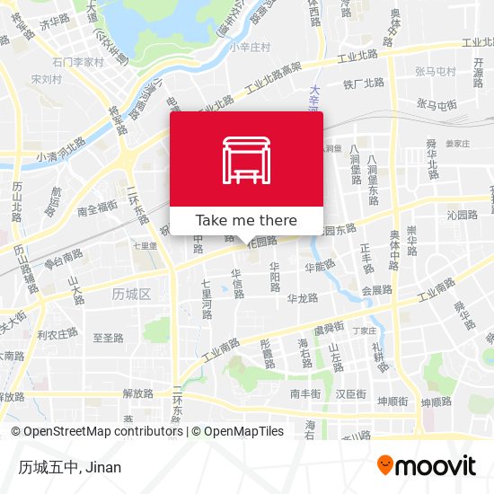 历城五中 map