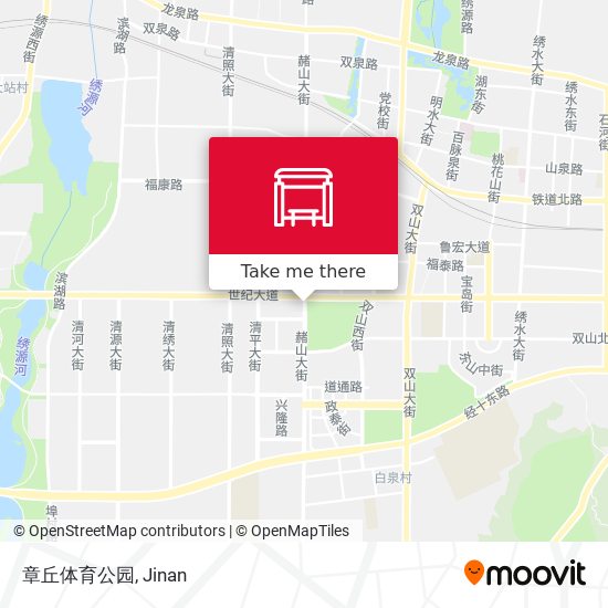 章丘体育公园 map