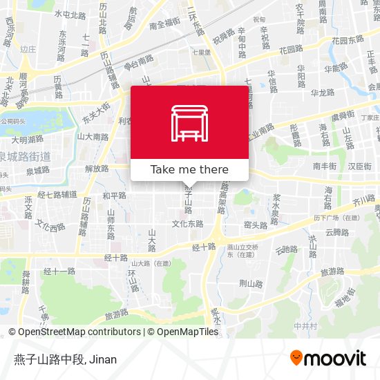 燕子山路中段 map