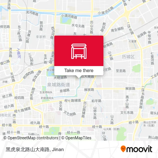 黑虎泉北路山大南路 map