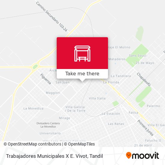 Trabajadores Municipales X E. Vivot map