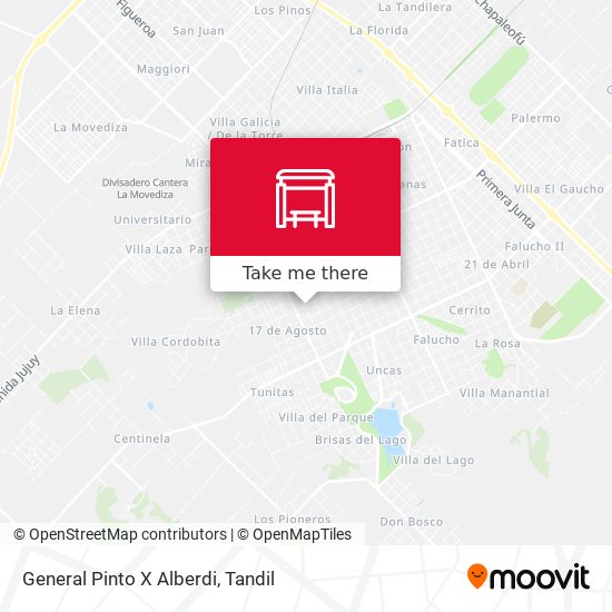 Mapa de General Pinto X Alberdi