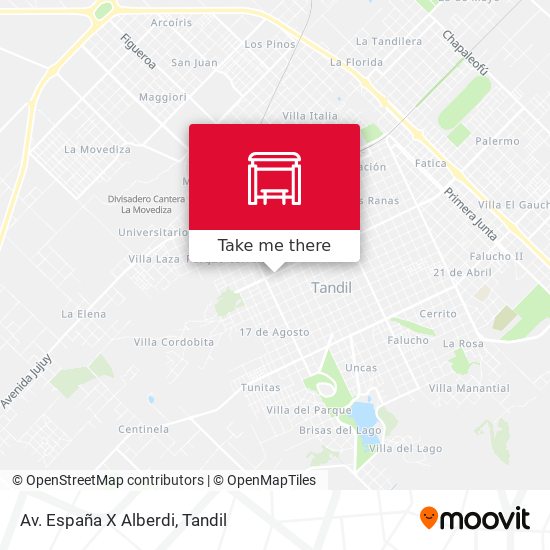 Av. España X Alberdi map