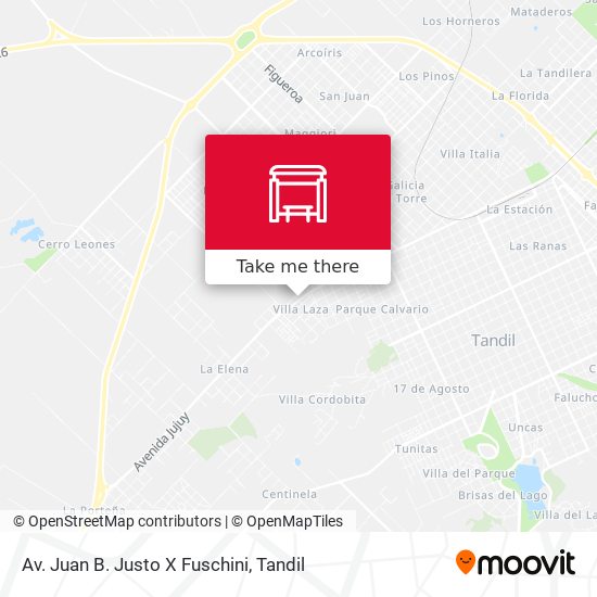 Av. Juan B. Justo X Fuschini map