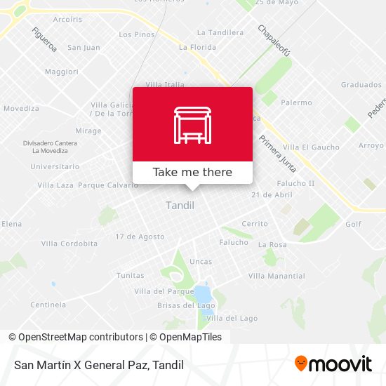 San Martín X General Paz map