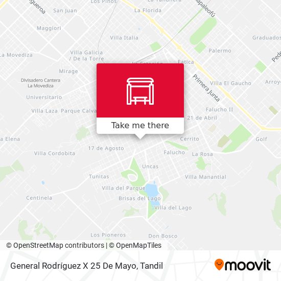 General Rodríguez X 25 De Mayo map