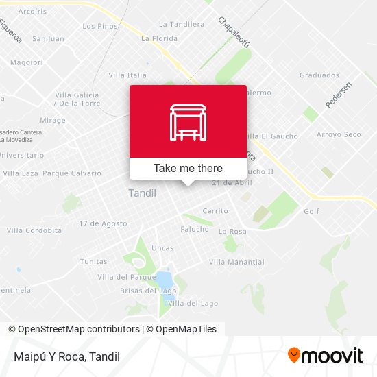 Mapa de Maipú Y Roca