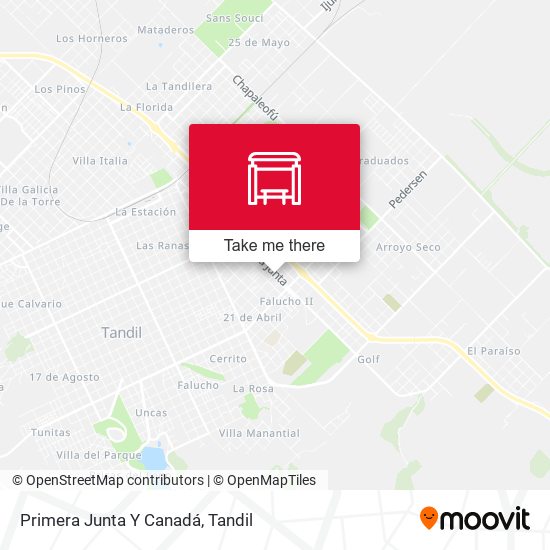 Primera Junta Y Canadá map