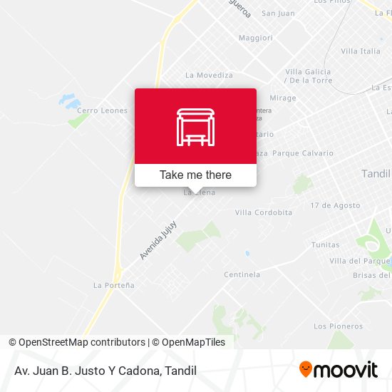 Av. Juan B. Justo Y Cadona map
