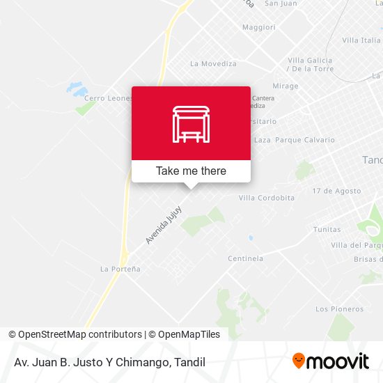 Mapa de Av. Juan B. Justo Y Chimango