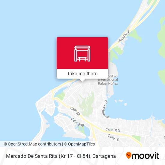 Mercado De Santa Rita (Kr 17 - Cl 54) map