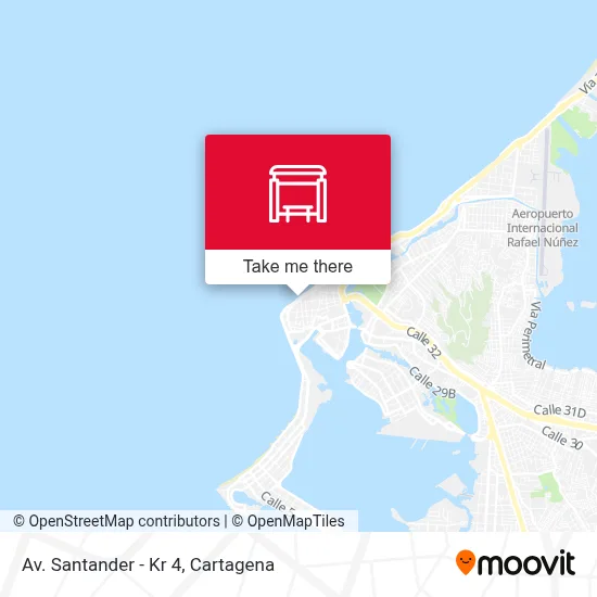 Av. Santander - Kr 4 map