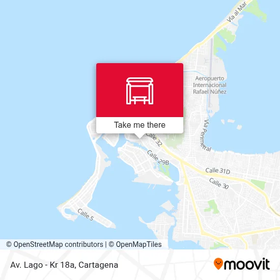 Av. Lago - Kr 18a map