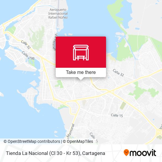 Mapa de Tienda La Nacional (Cl 30 - Kr 53)