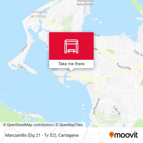 Manzanillo (Dg 21 - Tv 52) map