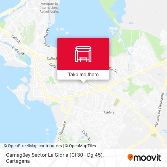 Mapa de Camagüey Sector La Gloria (Cl 30 - Dg 45)