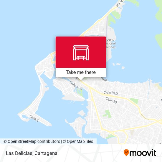Mapa de Las Delicias