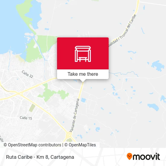 Ruta Caribe - Km 8 map