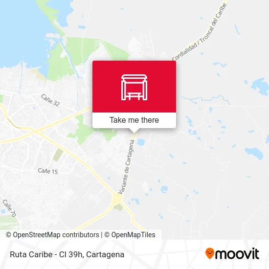 Ruta Caribe - Cl 39h map