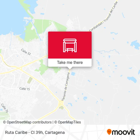 Ruta Caribe - Cl 39h map