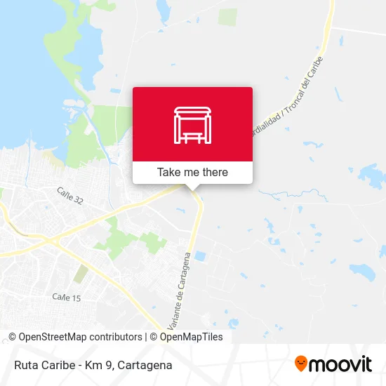 Ruta Caribe - Km 9 map