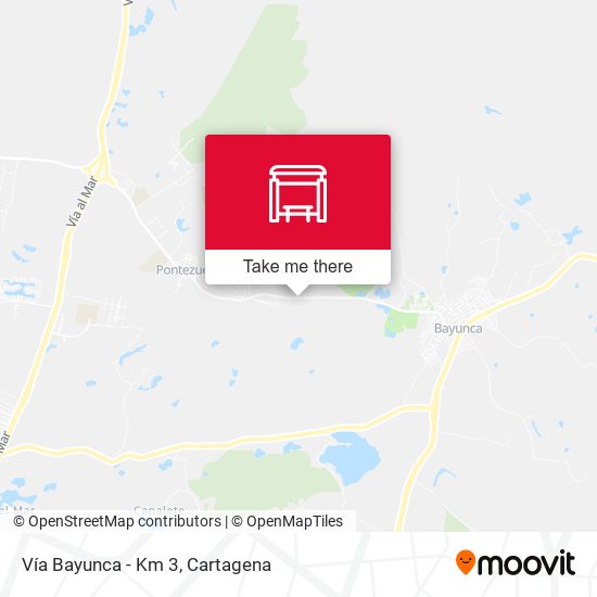 Vía Bayunca - Km 3 map