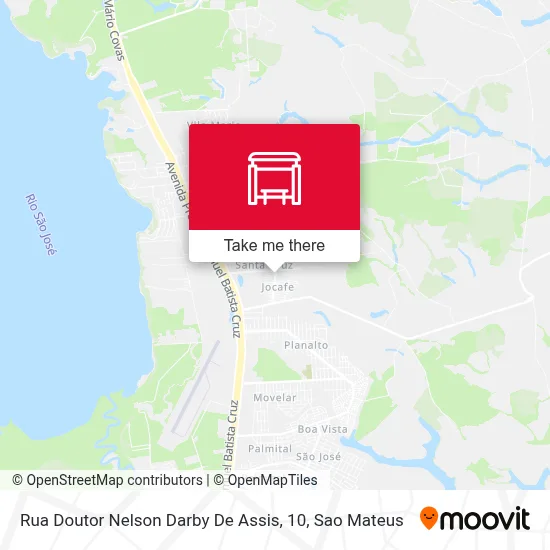 Rua Doutor Nelson Darby De Assis, 10 map