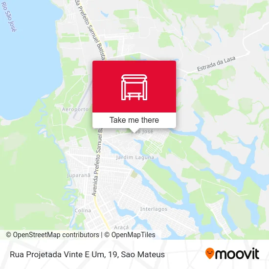 Rua Projetada Vinte E Um, 19 map