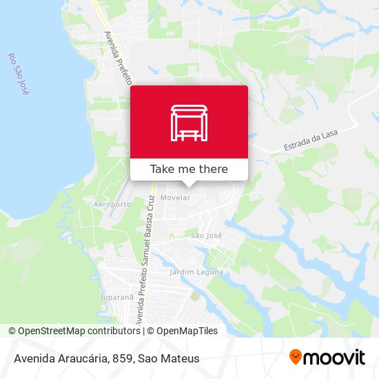 Avenida Araucária, 859 map