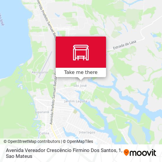 Avenida Vereador Crescêncio Firmino Dos Santos, 1 map