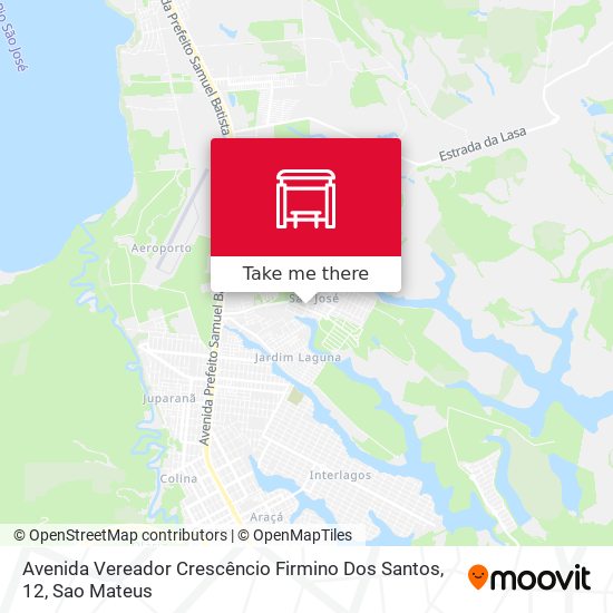 Avenida Vereador Crescêncio Firmino Dos Santos, 12 map