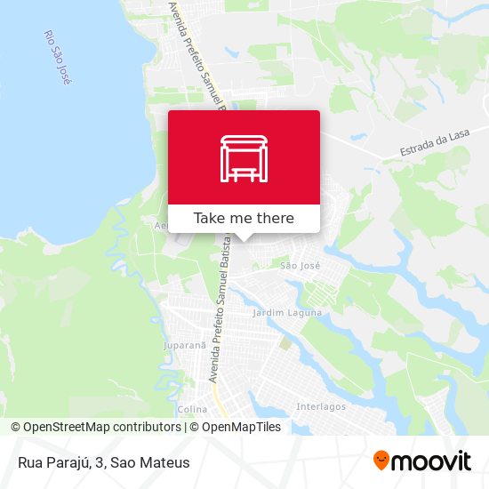 Rua Parajú, 3 map